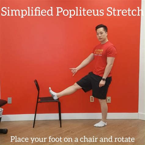 Simplified Popliteus Stretch [Video] in 2020 | Muscle stretches, Gym workout tips, Muscle recovery