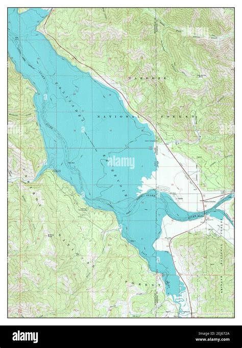 Alpine wyoming map Cut Out Stock Images & Pictures - Alamy