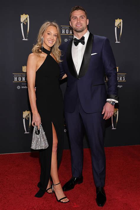 Sam Hubbard Suits Up in Shiny Loafers at NFL Honors Red Carpet 2023 ...