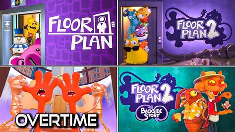 Floor Plan & Floor Plan 2 + Overtime DLC + Backside Story DLC | Full Game Walkthrough No ...