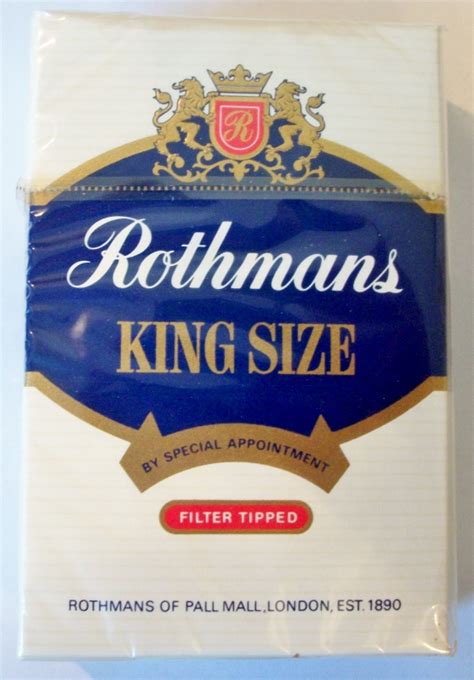 Rothmans King Size, Filter Tipped – vintage Greek, British Cigarette ...