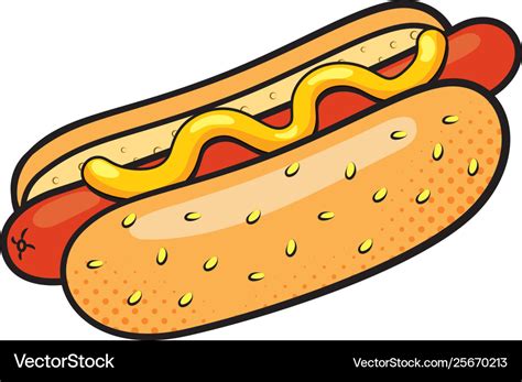 Hot dog icon Royalty Free Vector Image - VectorStock