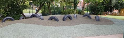 Rubber Mulch Installation in Salford, Greater Manchester - Soft Surfaces Ltd: The UK's Leading ...