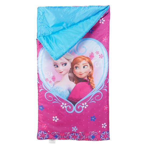 NEW Disney Frozen Anna & Elsa Slumber Bag Sleeping Bag Girl Fuchsia ...