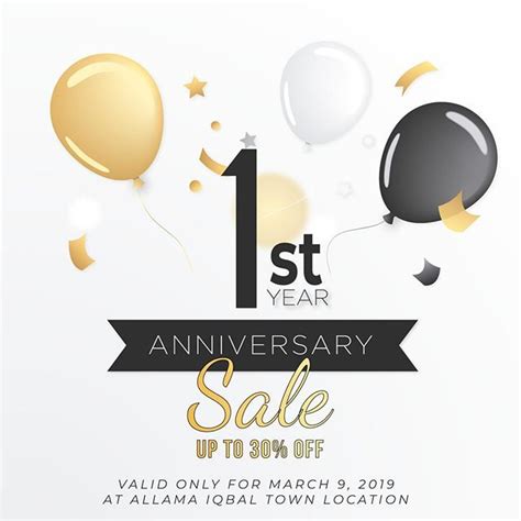 Come celebrate our 1st year Anniversary at Iqbal Town outlet with flat 10% off on stitching and ...