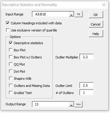 Descriptive Statistics Tools | Real Statistics Using Excel