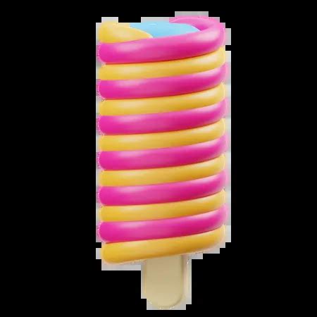 Twister Ice Cream 3D Icon download in PNG, OBJ or Blend format