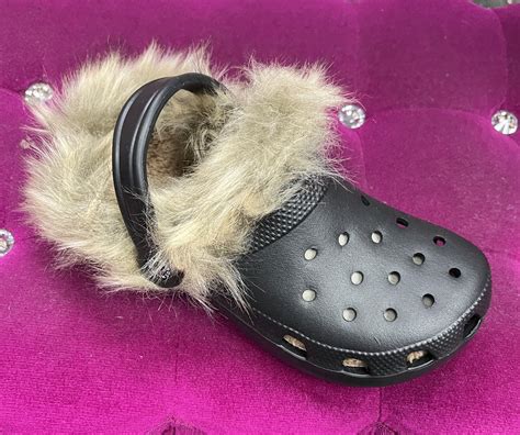 Furry Crocs | Etsy