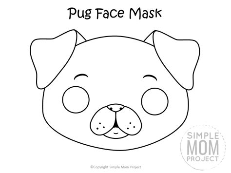 Free Printable Dog Face Mask Templates - Simple Mom Project