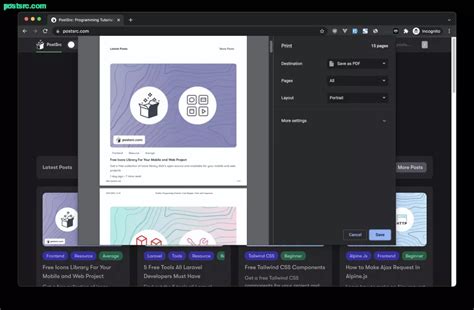 How to toggle Print Preview for Browsers | PostSrc