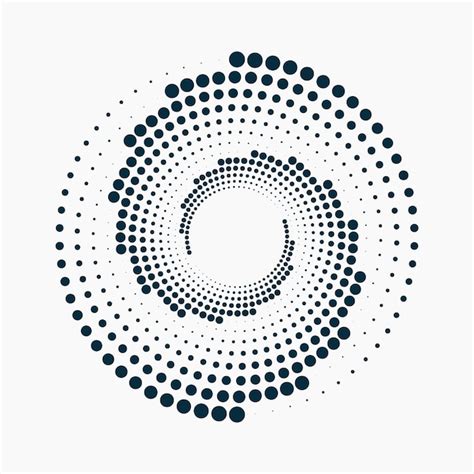 Premium Vector | Abstract halftone circle vector