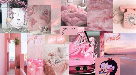 pink aesthetic mood board | Papeis de parede, Papel de parede ...