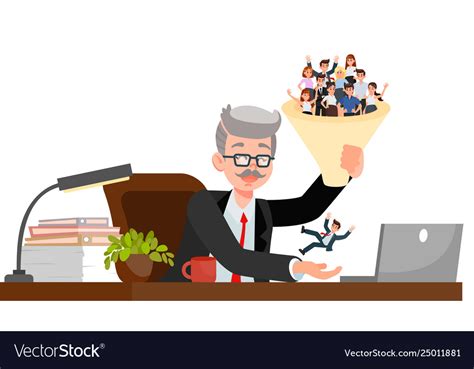 Hr manager choosing candidate Royalty Free Vector Image