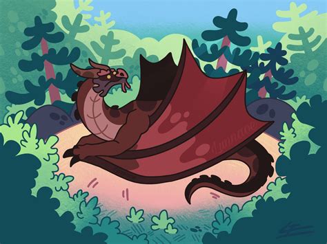 Balthromaw in a sweet forest [Dragon] by lunnaoe on DeviantArt