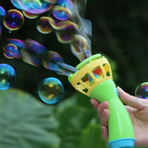 HIINST Popular Electric Bubble Wands Machine Bubble Maker Automatic Blower Outdoor Toy for Kids ...