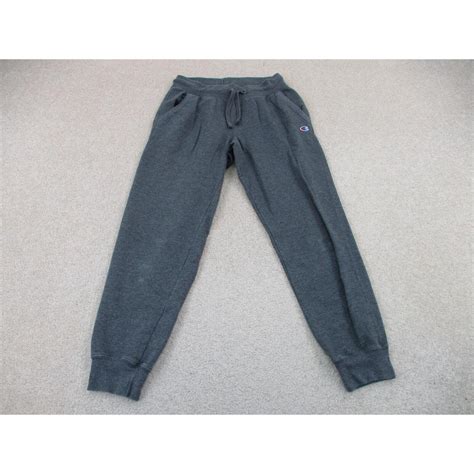 Champion Pants Adult Medium Gray Sweat Pants... - Depop