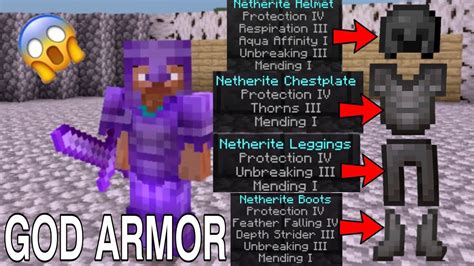 How To Make God Armor in Minecraft #ep2 | Minecraft Netherite Armor ...