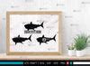 Shark Fish Monogram, Shark Fish Silhouette, Shark Fish SVG, Shark Fish Svg, Shark Fin Svg ...