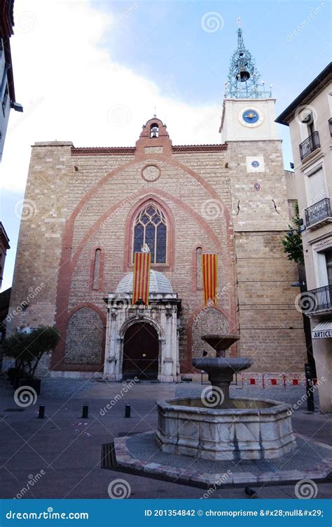 Perpignan Cathedral - France Stock Photo - Image of catalonia, catalan ...