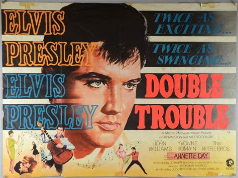 Double Trouble = Elvis Presley (1967) British Quad film poster, | Elvis ...