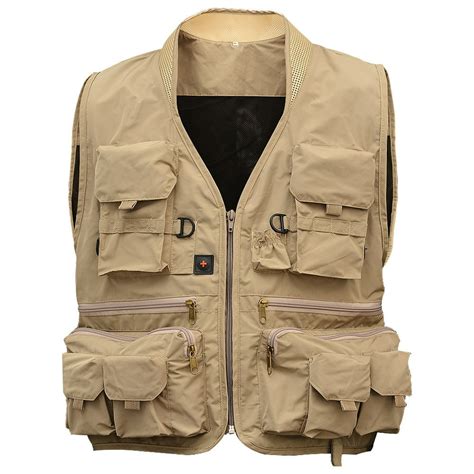 Men's Outdoor Multifunction Pockets Vest Waistcoat Travels Sports Fly ...