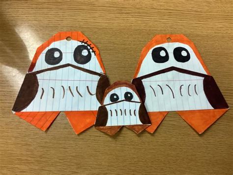 Porg family | Origami Yoda