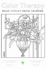 Color Therapy Coloring Pages For Kids sketch template