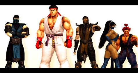 Street Fighter Vs. Mortal Kombat - Street Fighter vs Mortal Kombat Fan Art (36337520) - Fanpop