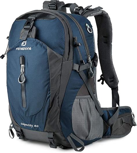 FENGDONG 40 l wasserdichter leichter Wanderrucksack, Camping, Reiserucksack für Damen und Herren ...