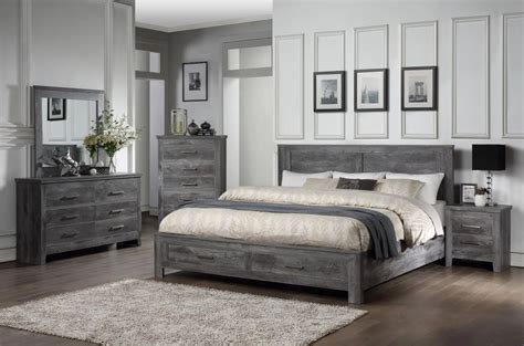 Vidalia Storage Rustic Grey Bedroom Set - KFROOMS