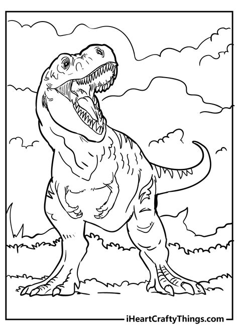 T Rex Coloring Pages For Kids