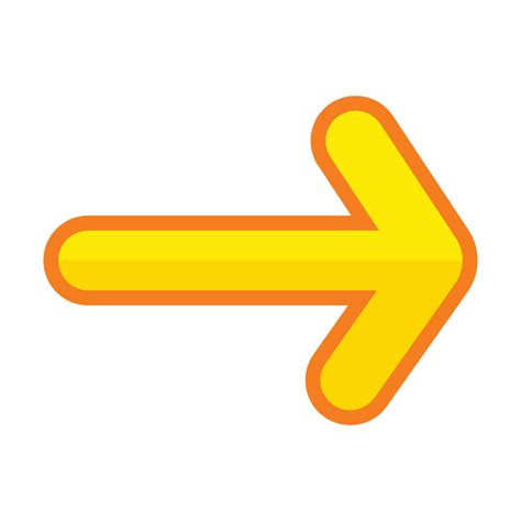 Yellow Arrow Right Icon 11391045 Vector Art at Vecteezy