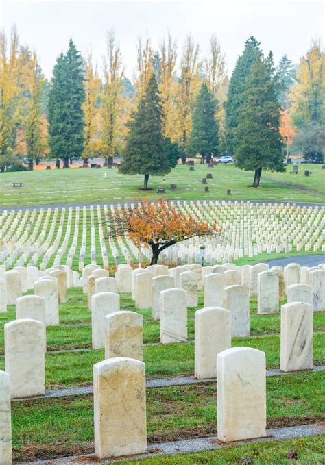 Military Tombstones in the Grave Yard. Stock Image - Image of headstone, lawn: 65719065