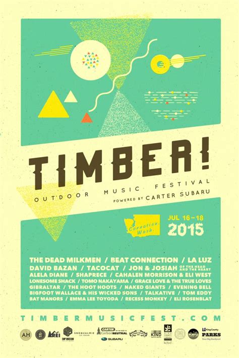 poster art // TIMBER! Outdoor Music Festival 2015 | The Art Dept. | Music festival poster, Music ...