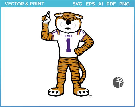 LSU Tigers - Mascot Logo (2014) - College Sports Vector SVG Logo in 5 ...