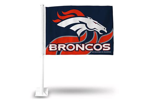 Denver Broncos Car Flag – Flag Corps, Inc. Flags & Flagpoles