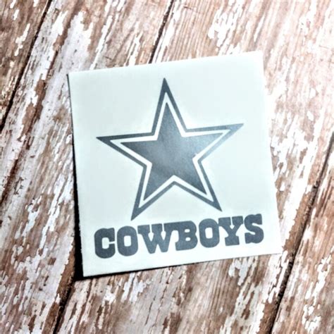 Cowboys Decal/Dallas Sticker/Star/Glitter Decal/Glitter | Etsy