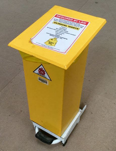 Medical Waste Bin with Yellow Bag | Hospital Hygiene