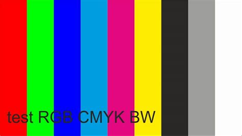 Rgb Color Test Pattern