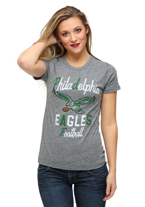 Philadelphia Eagles Touchdown Tri-Blend Womens T-Shirt - $24.99