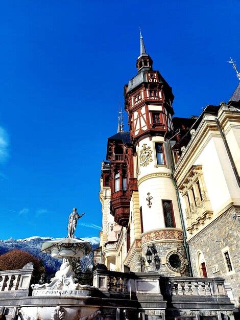 Premium Photo | Peles castle winter time