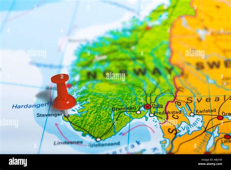 Stavanger Norway map Stock Photo - Alamy