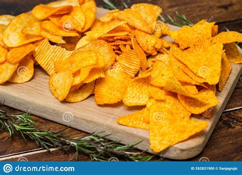 Heap of Mexican Nachos or Tortilla Chips and Potato Chips Stock Photo - Image of homemade ...