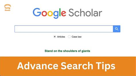 Google Scholar Advanced Search and Academic Research 2023