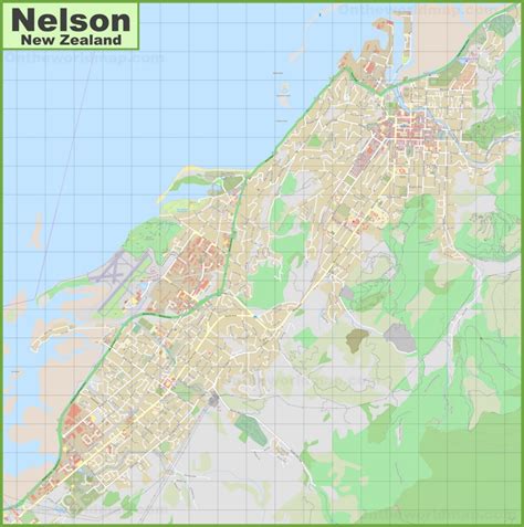 Large detailed map of Nelson