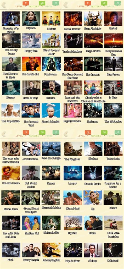 Movie Quiz Ultimate - Level 9 Answers ~ Doors Geek