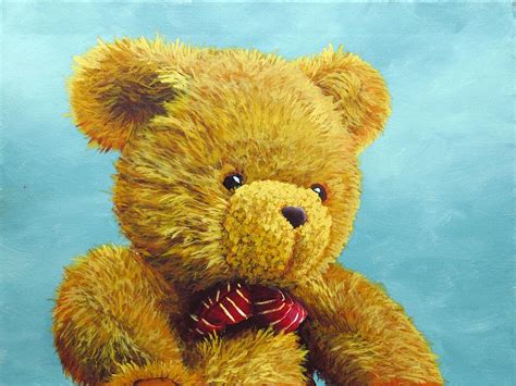 Teddy Bear Painting by Nolan Clark - Fine Art America