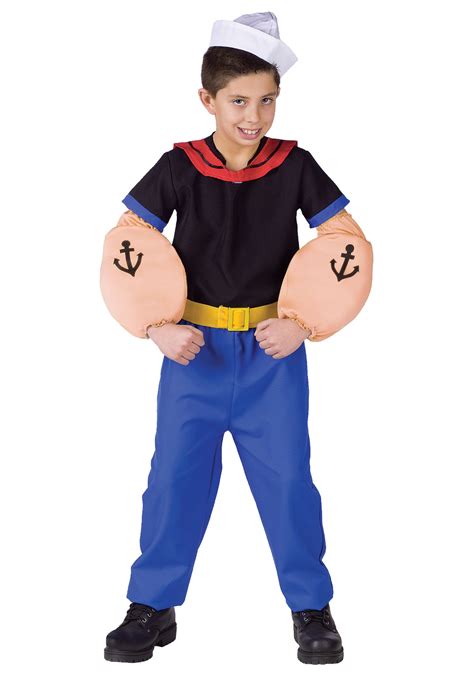 Popeye the Sailor Kid's Costume | Popeye Costumes