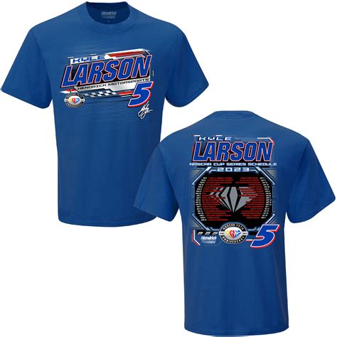 Kyle Larson #5 2023 Schedule T-shirt | Hendrick Motorsports Store