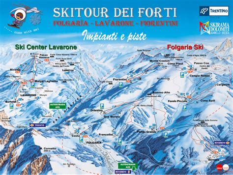 Folgaria Piste Map | trails & marked ski runs | SNO